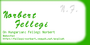 norbert fellegi business card